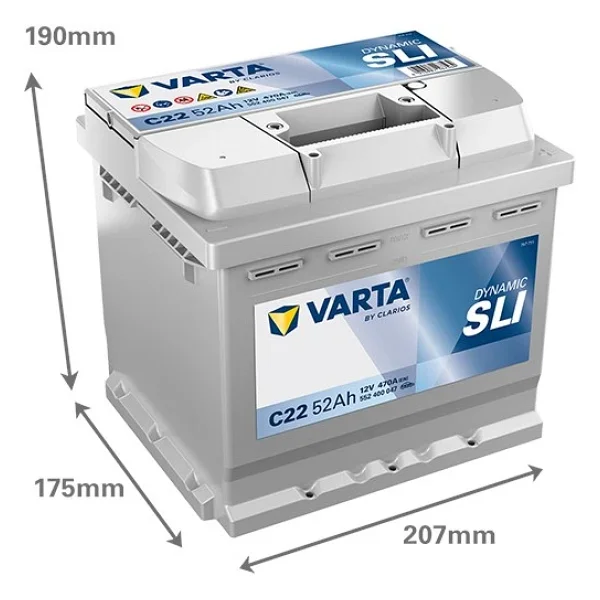 Varta Blue Dynamic C22 12 V 52 Ah 470 Cca Akü - Görsel 5
