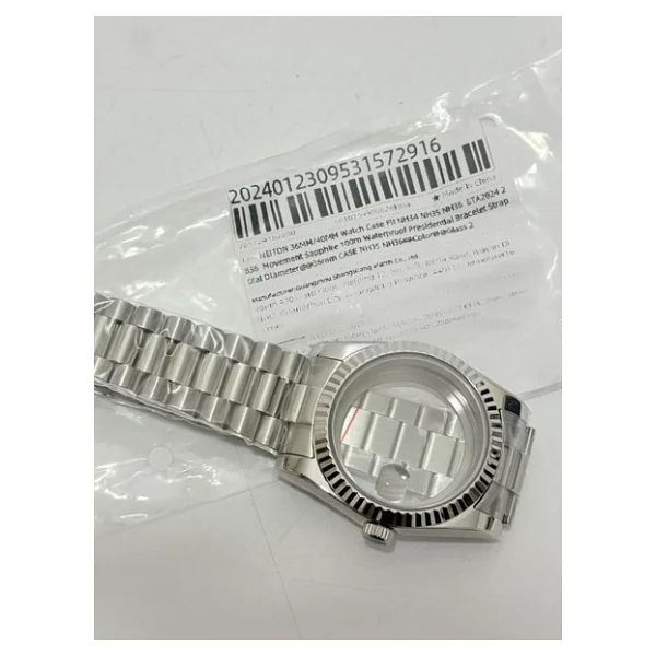 Neiton Nh35 Nh36 Uyumlu Safir Cam Kol Saati Kasası 36mm - Görsel 5
