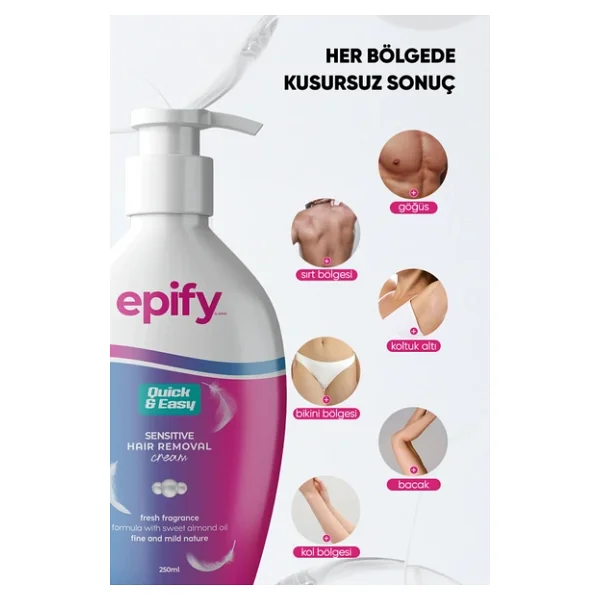 Epify Tüy Dökücü Krem 250 Ml - Görsel 9