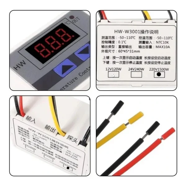 Xh-W3001 220v Ac Dijital Termostat 1500w - Görsel 6