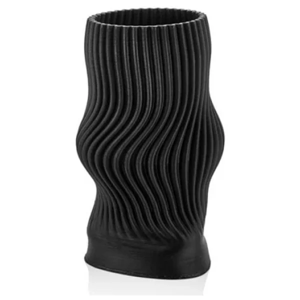 Lamedore Linear Siyah 3d Büyük Vazo 21x21x38 Cm - Görsel 3