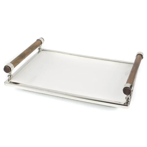 Mikasa Moor Gümüş Ahşap Seramik Servis 39 X 28 X 4 Cm - Görsel 4