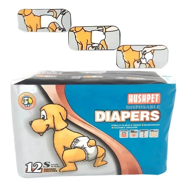 Hushpet Ultra Emici Köpek Külot Çiş Pedi S 12li - Görsel 3