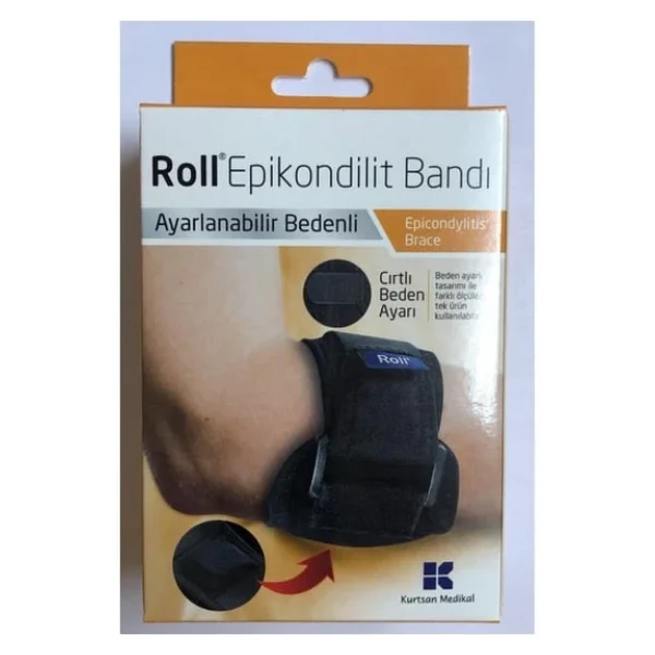 Roll Epikondilit Bandı Tenisçi Dirseği Bandı Ayarlanabilir Beden - Görsel 5
