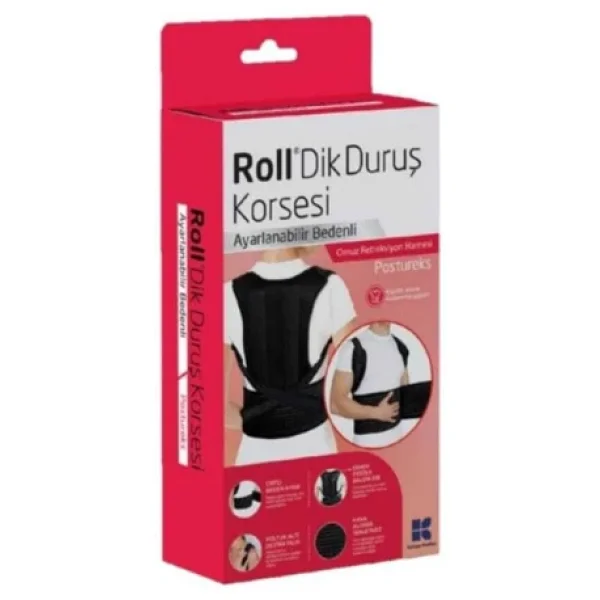 Roll Ayarlanabilir Bedenli Dik Duruş Korsesi - Görsel 4