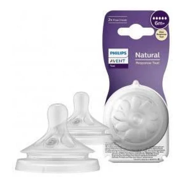 Philips Avent Scy965/02 Natural Response No:5 6 Ay+ 2'li Biberon Emziği - Görsel 4