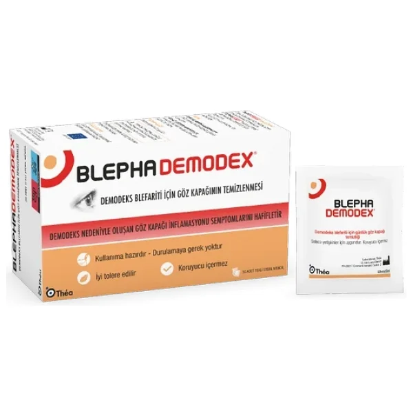 Thea Pharma Blephademodex 30'lu Göz Temizleme Mendili - Görsel 3