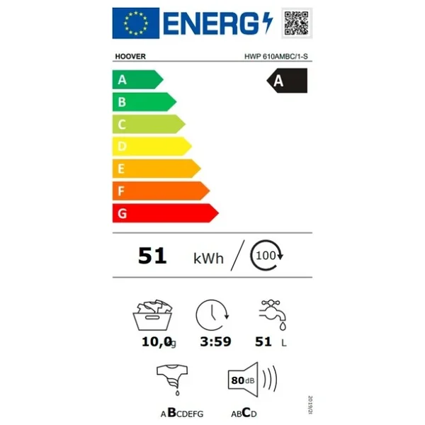 Hoover Hwp 610ambc /1-S Wi-Fi 10 Kg 1600 Devir Çamaşır Makinesi - Görsel 10