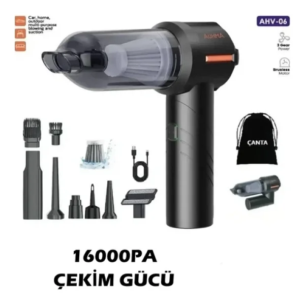 Auhma Ahv-06 Mini Araç Süpürgesi - Görsel 3