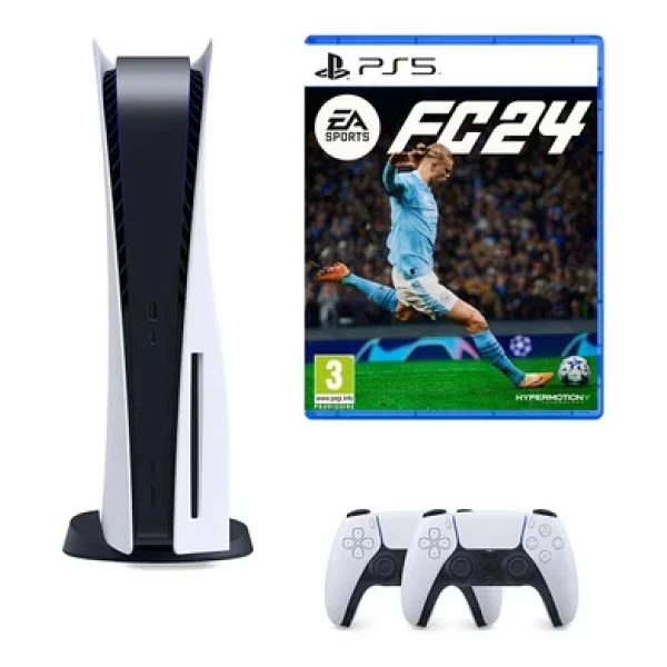 Sony Playstation 5 +2. Dualsense Kol + PS5 Fc 24 - Görsel 3