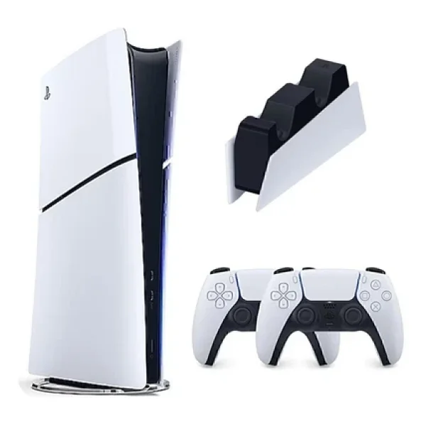 Sony Playstation 5 PS5 Slim Digital Edition + 2.Kol + Sony Şarj İstasyonu - Görsel 3