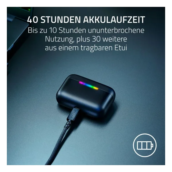 Razer Hammerhead V3 HyperSpeed ANC TWS Kulak İçi Bluetooth Oyuncu Kulaklığı - Görsel 5