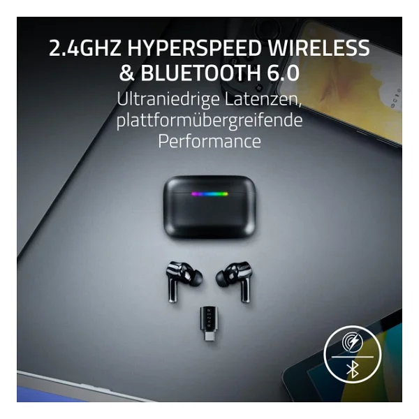 Razer Hammerhead V3 HyperSpeed ANC TWS Kulak İçi Bluetooth Oyuncu Kulaklığı - Görsel 2
