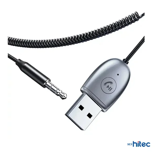Schitec Usba Bluetooth 5.1 Araç Kiti Hifi Ses Alıcı 3.5mm Aux Adaptör Dönüştürücü Bt770 - Görsel 6