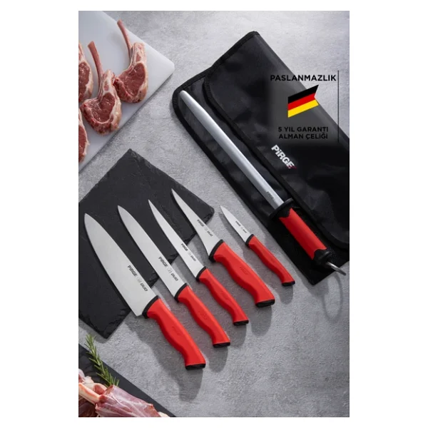 Pirge Duo 35197 Çantalı 6 Parça Bıçak Seti - Görsel 4