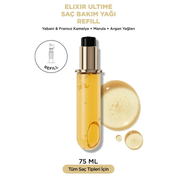 Kerastase Elixir Ultime L'huile Originale Refill 75 Ml Saç Bakım Yağı - Görsel 4