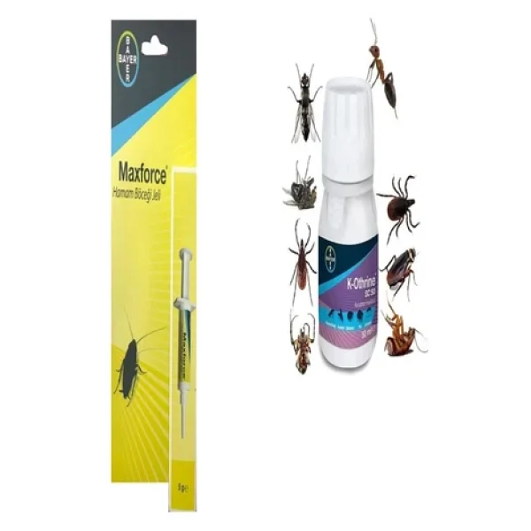 Bayer K-Othrine Sc 50 Genel Haşere Ilacı 50 Ml Maxforce Hamam Böceği Kalorifer Böceği Ilacı Jel 5gr - Görsel 3