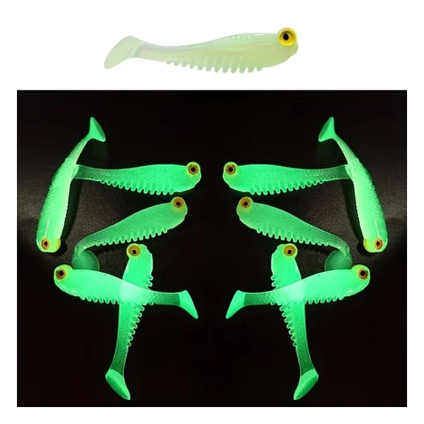 Valkyrie 20 Adet Fosforlu Silikon Balık Yemi 5cm - Gece Parlayan Glow Yapay Yem (Soft Lure) - Görsel 7