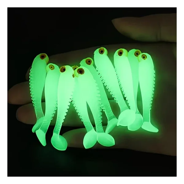 Valkyrie 20 Adet Fosforlu Silikon Balık Yemi 5cm - Gece Parlayan Glow Yapay Yem (Soft Lure) - Görsel 9