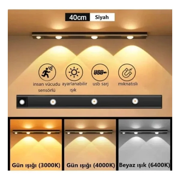 Cata Ct-2464 3 W Sensörlü LED Armatür - Görsel 5