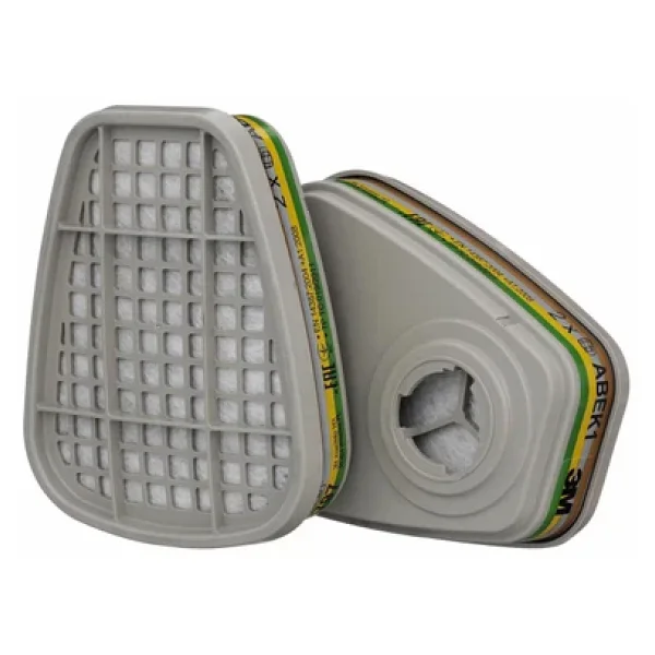 3m 3m 6059 Abek1 Organik,İnorganik,Asit,Amonyak Gazı Ve Buhar Filtre Siyah - Görsel 5