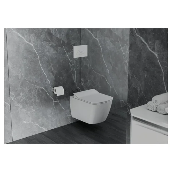 Creavit Eg321 Elegant Kanalsız Asma Klozet Ve Yavaş Kapanan Klozet Kapağı - Görsel 3