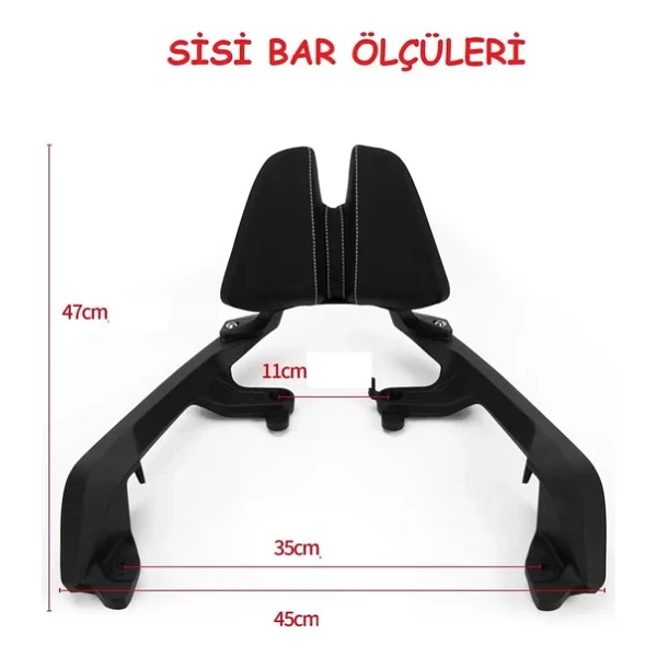 Honda X-Adv 750 Sırt Dayama Sissy Bar Supermoto - Görsel 3