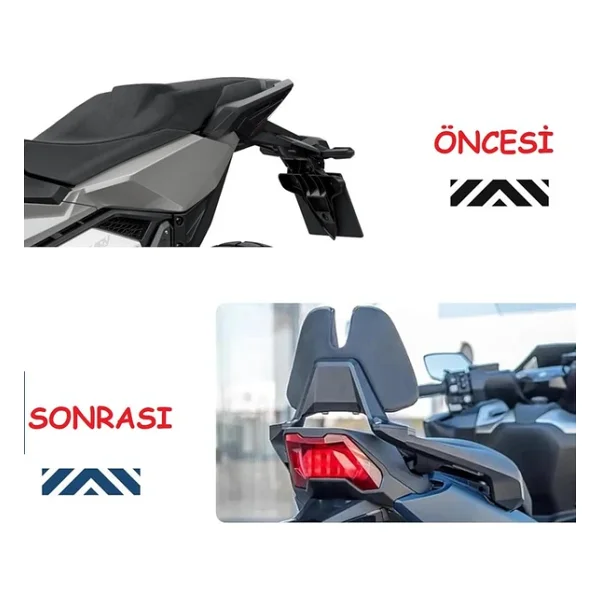 Honda X-Adv 750 Sırt Dayama Sissy Bar Supermoto - Görsel 4