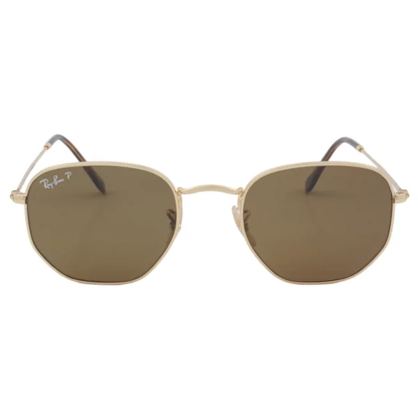 Ray-Ban Hexagonal 3548n 001/57 Gold-Brown Güneş Gözlüğü - Görsel 4