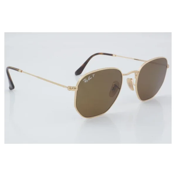 Ray-Ban Hexagonal 3548n 001/57 Gold-Brown Güneş Gözlüğü - Görsel 6