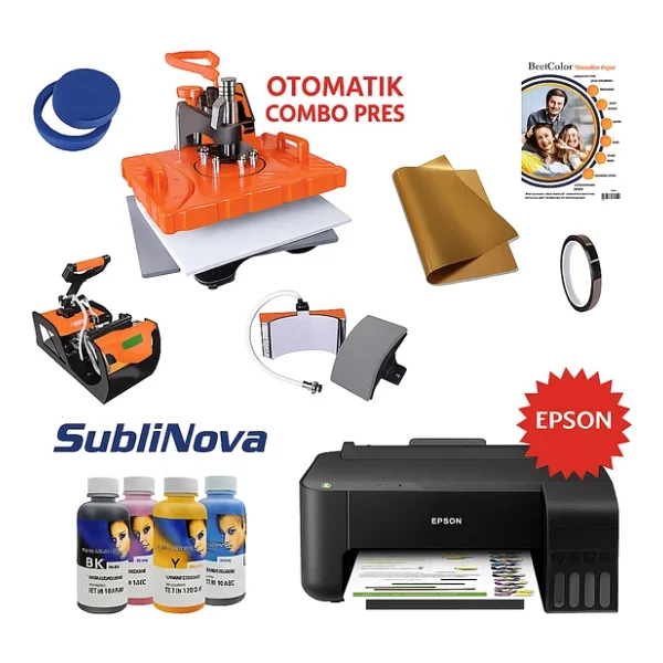 Süblimasyon Combo Transfer Baskı Seti - Görsel 4