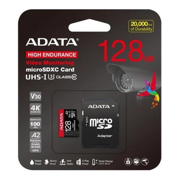Adata High Endurance Ausdx128guı3v30sha2-Ra1 Class 10 Uhs-I U3 A2 V30 128 GB Micro Sd Kart - Görsel 4