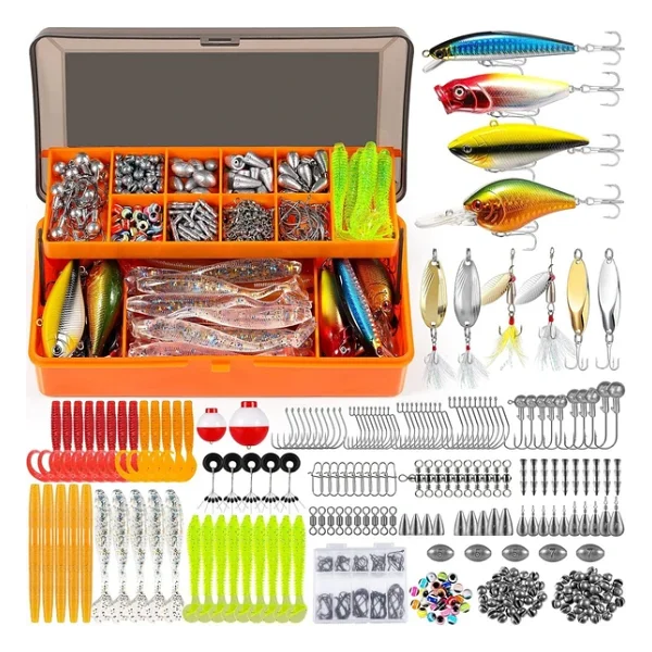 Valkyrie Profesyonel Balık Avı Seti - 354 Parça Yem, Kanca, Kurşun, Sahte Yem Kutulu Full Set - Görsel 3