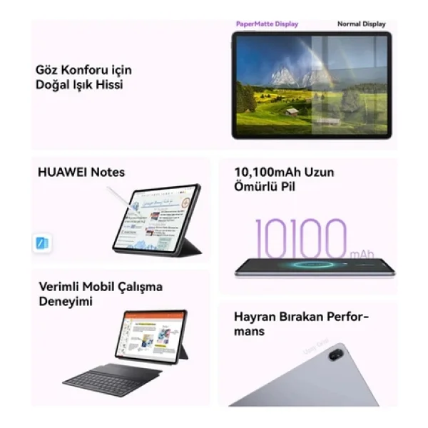 Huawei Matepad 11.5(W09fk) 8/256 Gry+Kb - Beyaz - Görsel 7