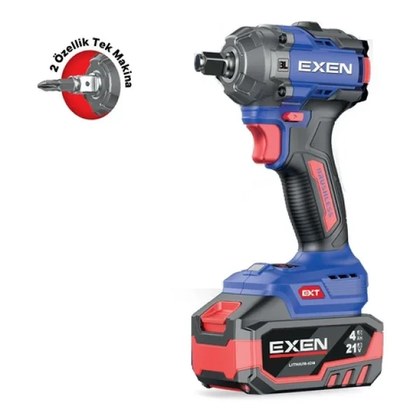 Exen En 234 Sm 21 V Çift Akülü 4 Ah Somun Sıkma Makinesi - Görsel 4