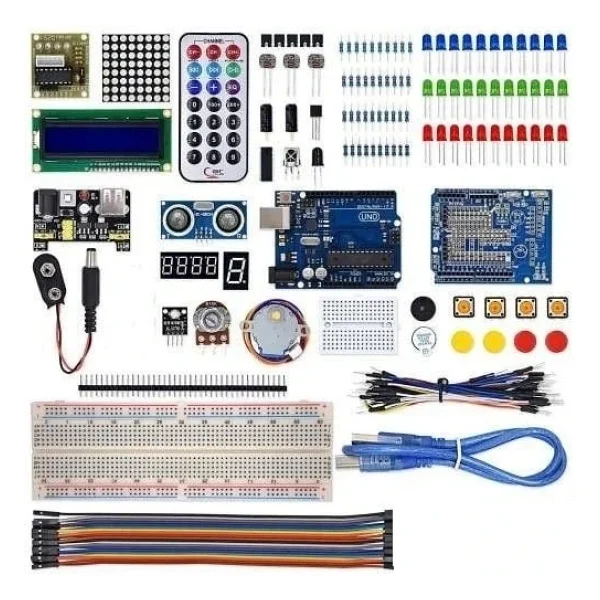 Arduino Uno R3 Full Başlangıç Seti Kutulu 145 Parça 310 Adet Set - Görsel 5