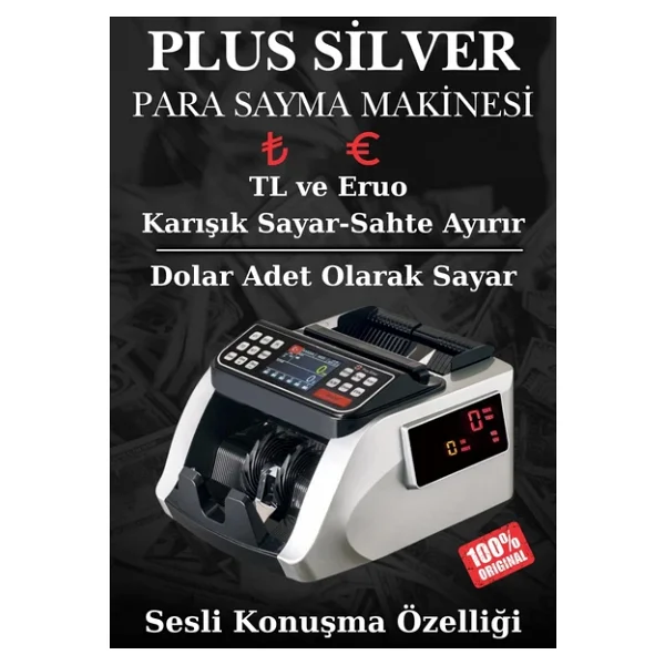 Plus Silver Para Sayma Makinesi - Görsel 3