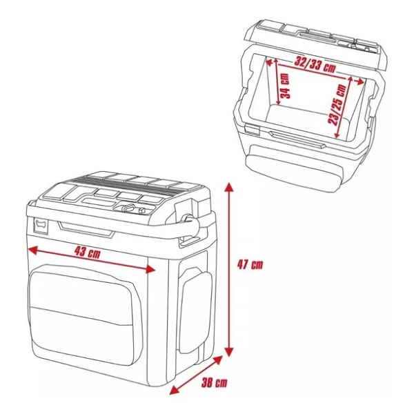 Einhell Te-Col 18/27 Li Tek Akülü 2.5 Ah Araç Buzdolabı - Görsel 6