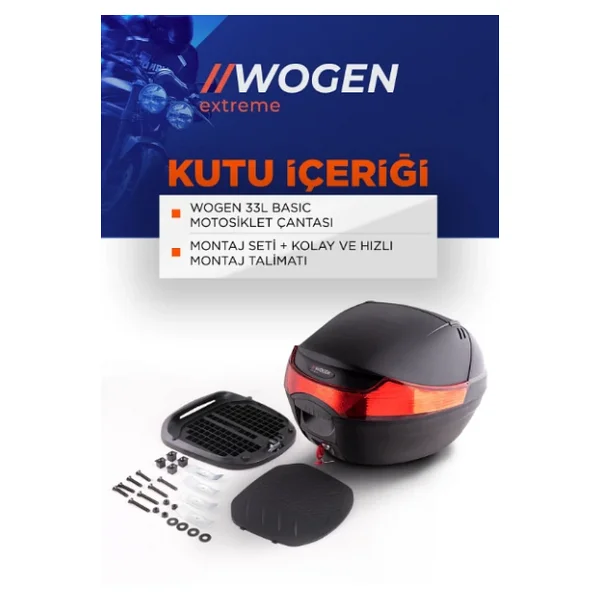 Wogen Arka Çanta 33 Litre Basic Siyah 1401 001 [ Yerli ] - Görsel 6