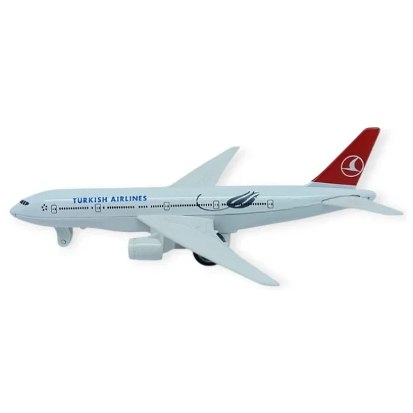 Çek Bırak Metal Yolcu Uçağı - 15 Cm - Küçük Boy - 1 Adet - Görsel 2
