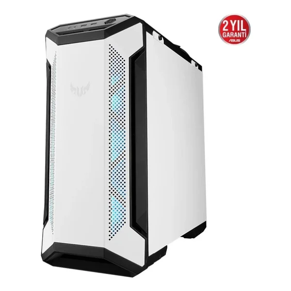 Asus Tuf Gaming Gt501 RGB Fanlı Beyaz E-Atx Oyuncu Kasası - Görsel 4