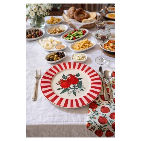 Acar Narlı Porselen 20,2 Cm Tatlı Tabağı - Görsel 3