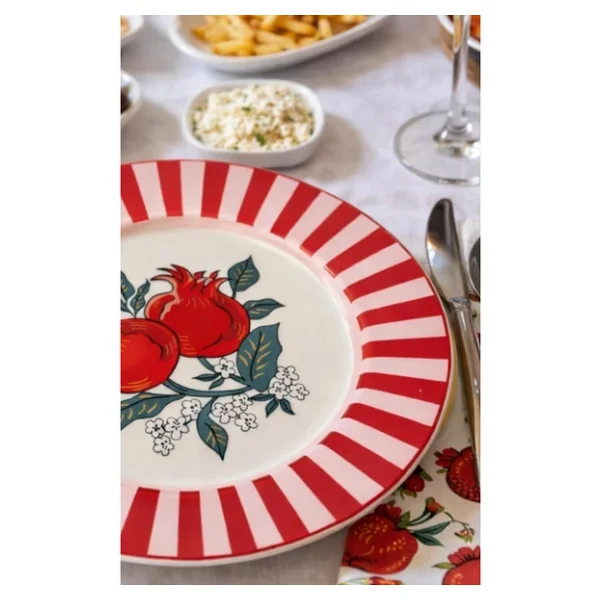 Acar Narlı Porselen 20,2 Cm Tatlı Tabağı - Görsel 5