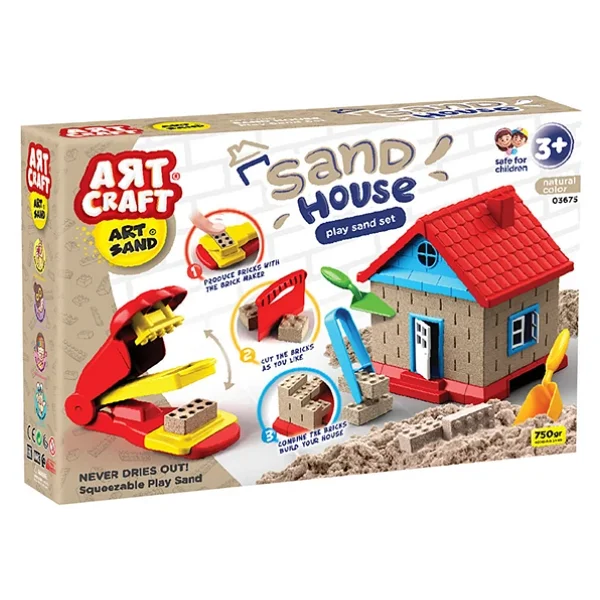 Fen Oyuncak Art Craft Kum Ev Seti +3 Yaş (2 Adet) - Görsel 6
