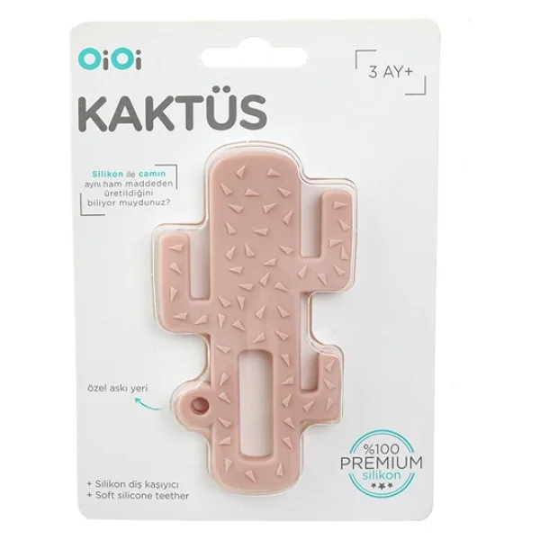 Oioi Silikon Diş Kaşıyıcı Kaktüs Pembe (2 Adet) - Görsel 7