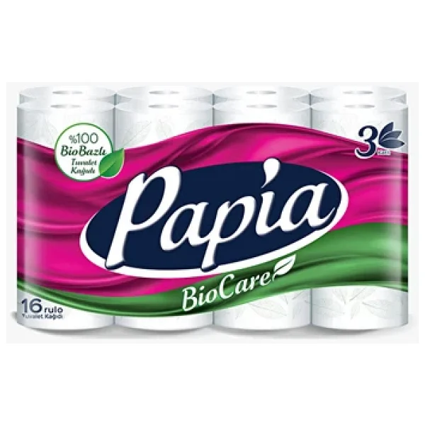 Papia 4 Adet Tuvalet Kağıdı 16'lı Biocare - Görsel 3
