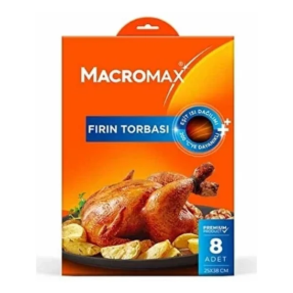 Macromax 25x38 Cm Fırın Poşeti 8'li - Görsel 2