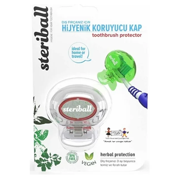Steriball Diş Fırçası Koruma Kabı Şeffaf - Görsel 5