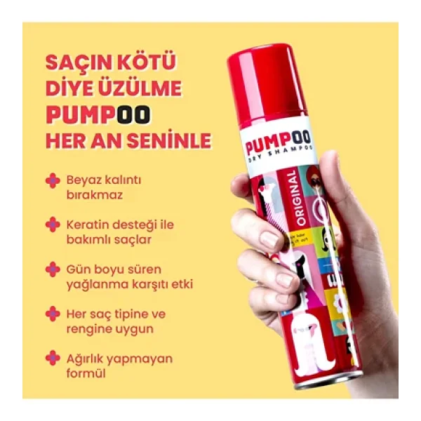 Pumpoo Original 200 Ml Kuru Şampuan - Görsel 7