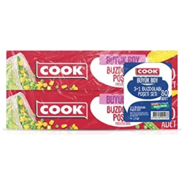 Cook Buzdolabı Poşeti (3+1) Büyük 80'li - Görsel 4